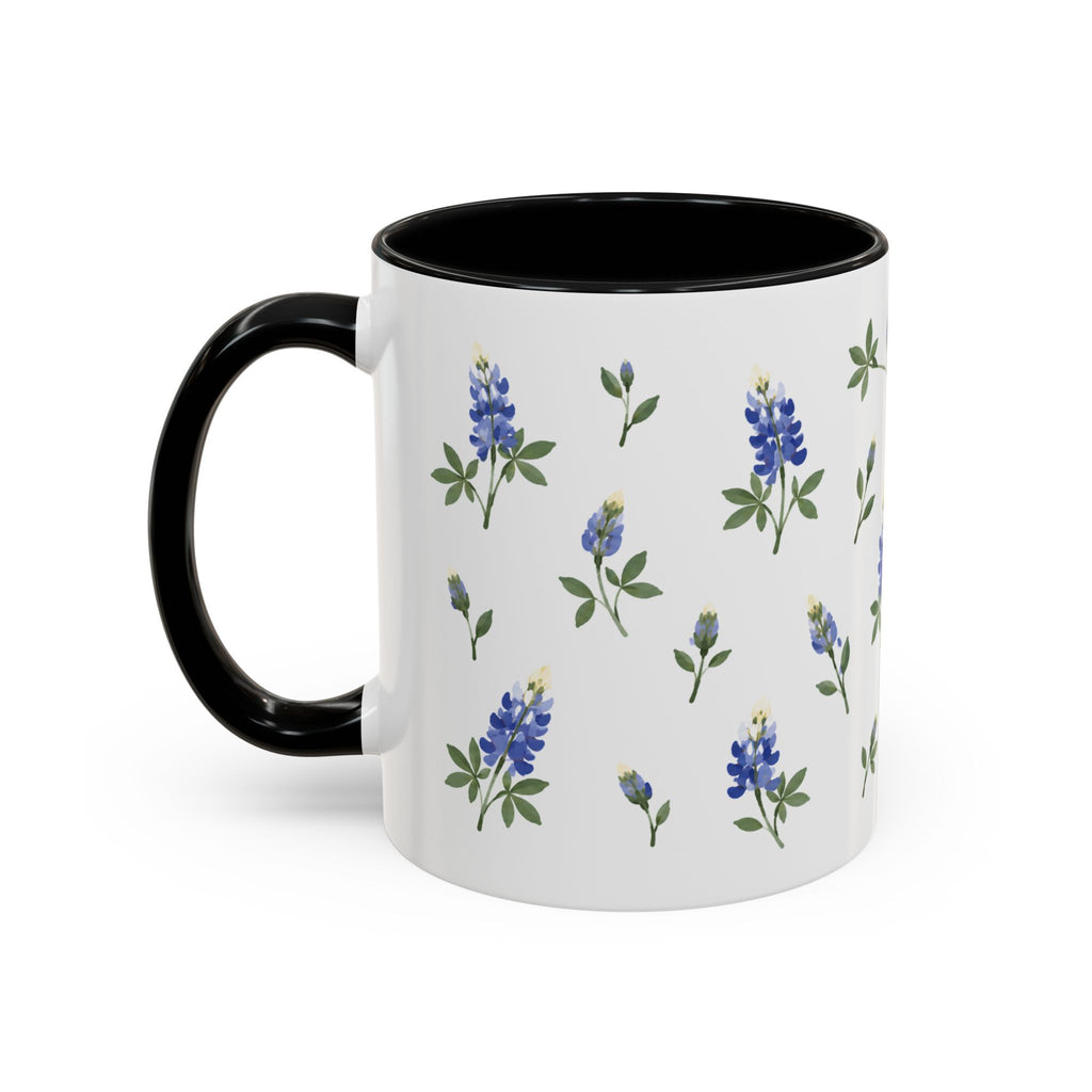 Texas Bluebonnet Mug, State Flower Floral Coffee Cup, 11oz Botanical Gift