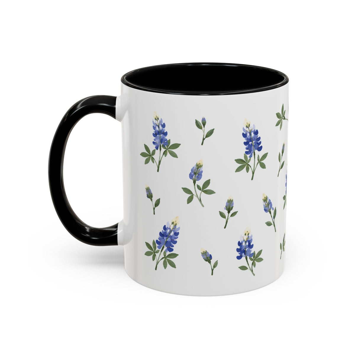 Texas Bluebonnet Mug, State Flower Floral Coffee Cup, 11oz Botanical Gift