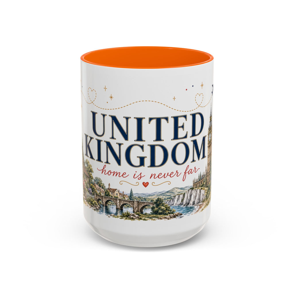 United Kingdom Home Country Mug | Moving Away Gift | Long Distance Friendship | 11 oz 15 oz Accent Mug