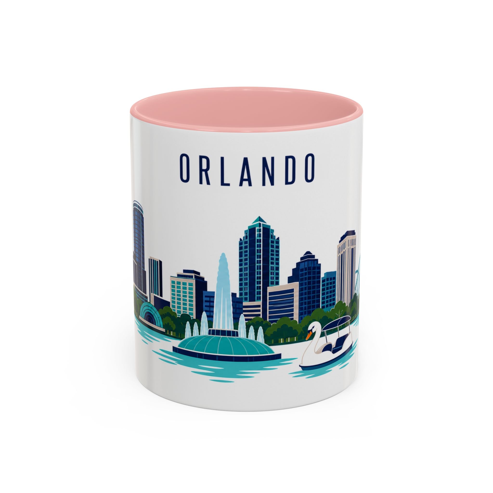 Orlando Coffee Mug | United States Travel Souvenir | Porcelain Decal City Gift | 11oz 15oz Accent Mug