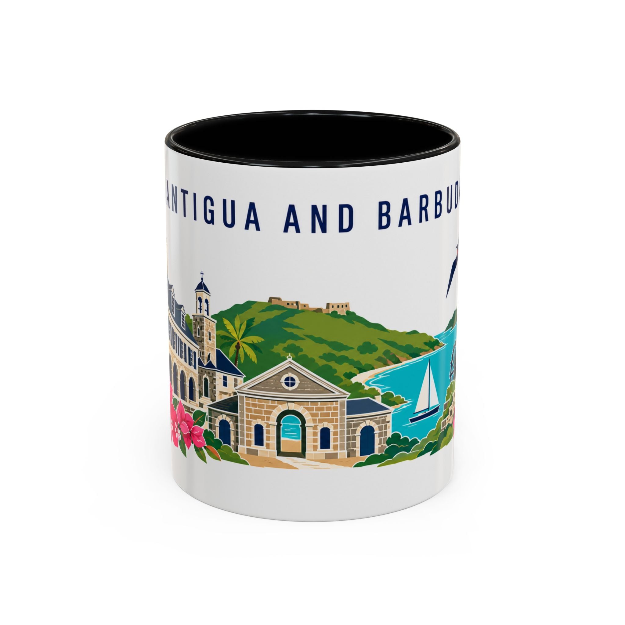 Antigua and Barbuda Coffee Mug | Travel Souvenir Accent Mug | Country Gift Ceramic Cup 11oz 15oz