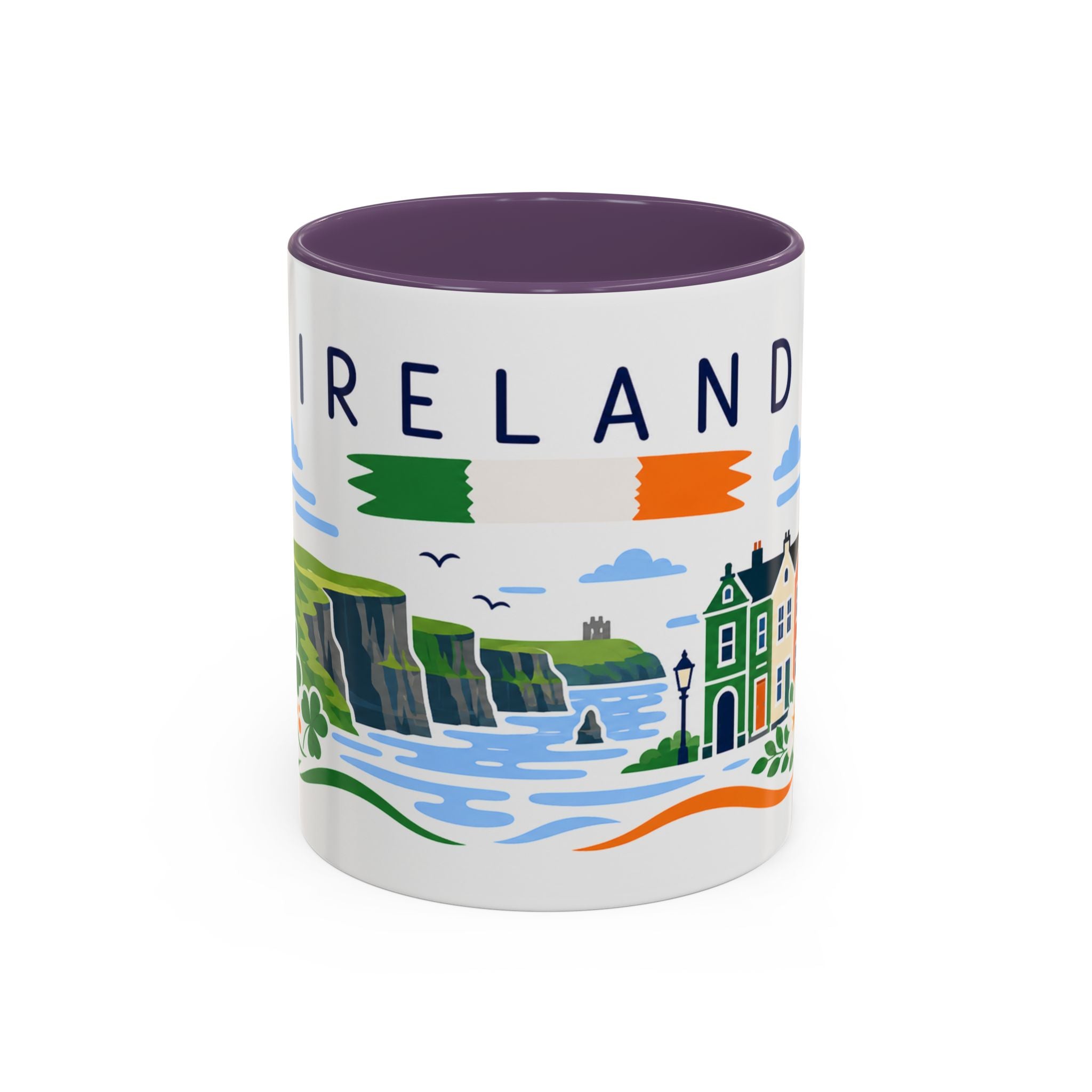 Ireland Coffee Mug | Travel Souvenir Accent Mug | Country Gift Ceramic Cup 11oz 15oz
