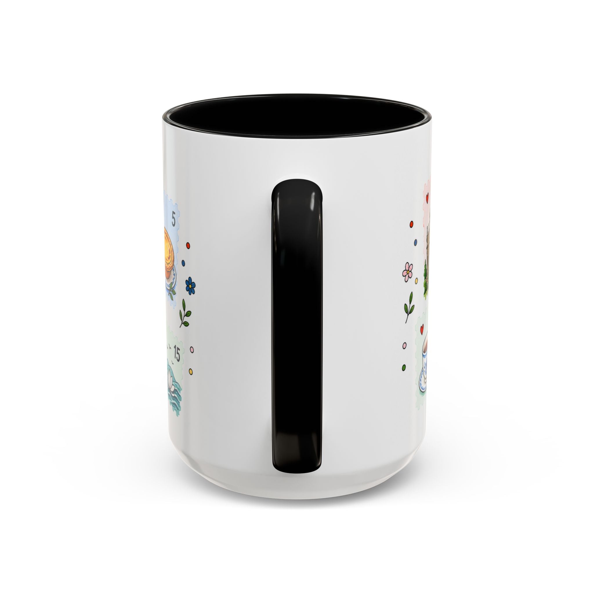 Macau Coffee Mug | Postage Stamp Collage Mug | Travel Souvenir Accent Cup 11oz 15oz