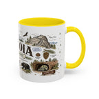 Sequoia Coffee Mug | National Park Hiking California Gift | Accent Color Ceramic 11oz 15oz