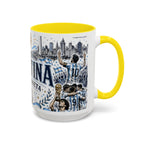 Argentina Soccer Coffee Mug | Soccer Fan Gift | Accent Color Ceramic 11oz 15oz Match Day Cup
