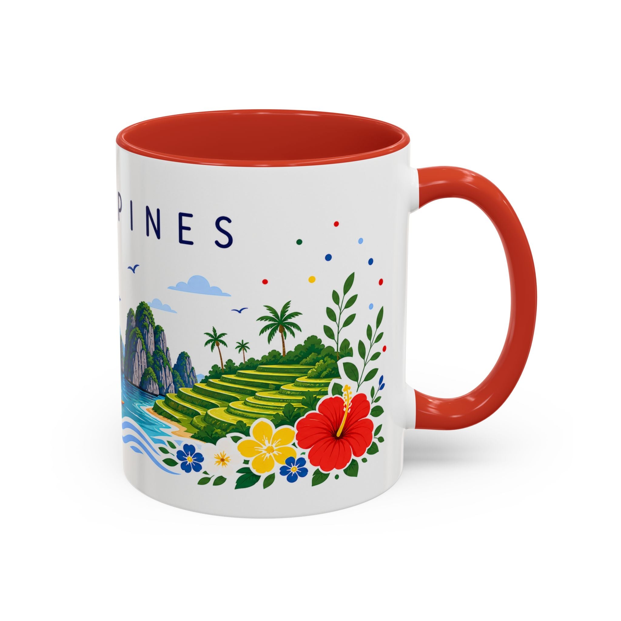 Philippines Coffee Mug | Travel Souvenir Accent Mug | Place Gift Ceramic Cup 11oz 15oz