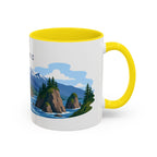 Olympic National Park Coffee Mug | Solid Color Block Park Souvenir | 11oz 15oz Accent Mug