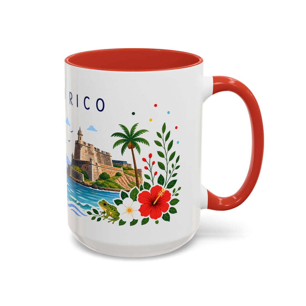 Puerto Rico Coffee Mug | Travel Souvenir Accent Mug | Place Gift Ceramic Cup 11oz 15oz