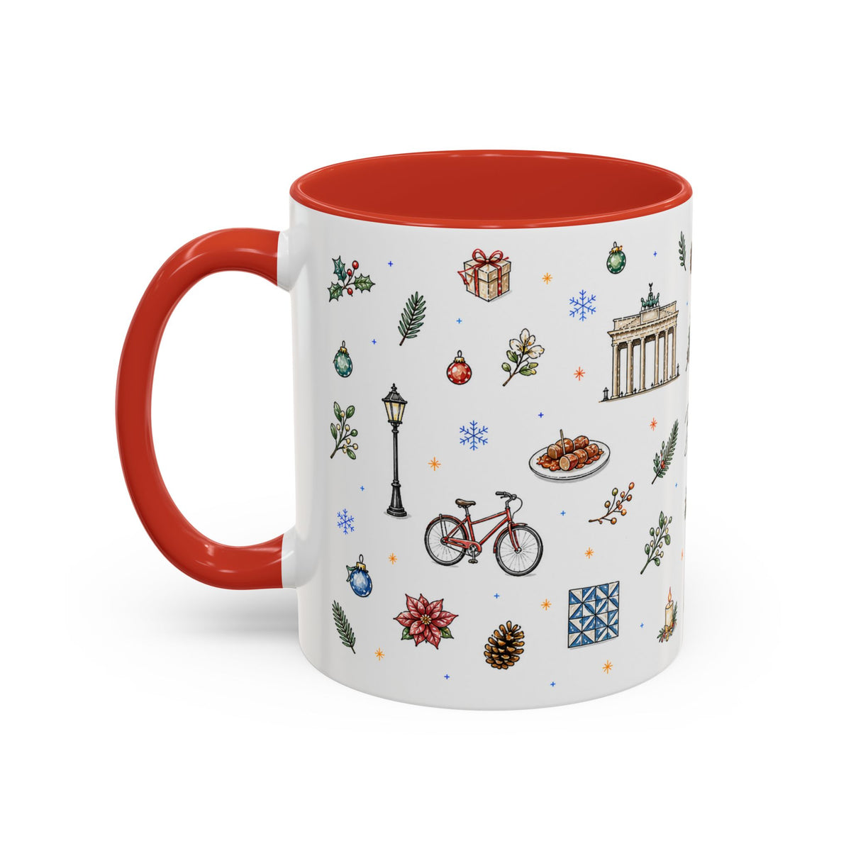 Berlin Christmas Mug | Watercolor City Souvenir, Travel Gift (11oz/15oz)