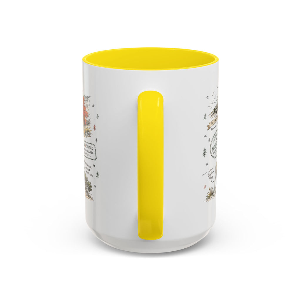 Guadalupe Mountains National Park Coffee Mug | Texas Desert Peaks Hiking Gift | Accent Color Ceramic 11oz 15oz