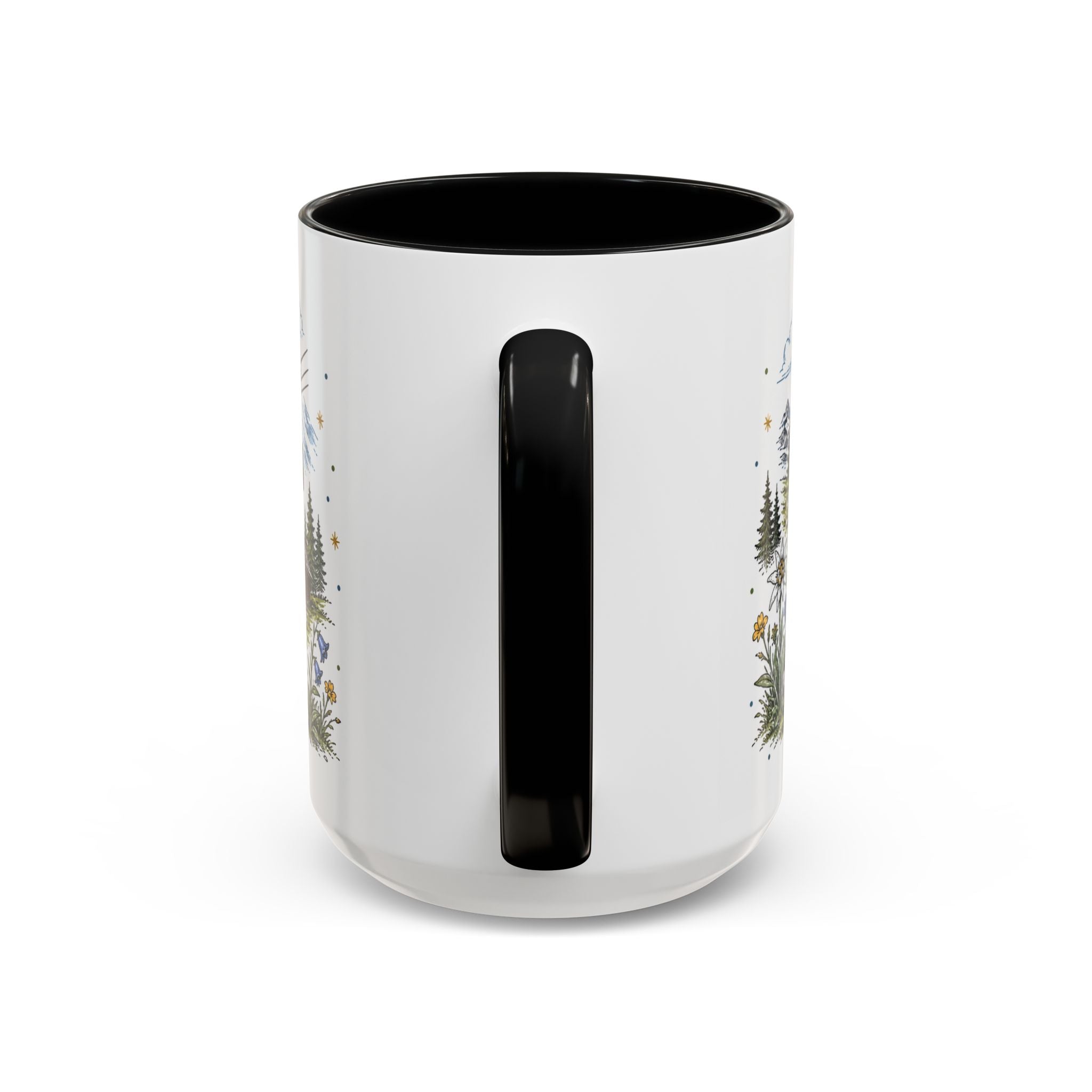 Swiss Alps Coffee Mug | Travel Destination Souvenir Gift | Accent Color Ceramic 11oz 15oz