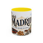 Madrid Coffee Mug | Spain Travel Souvenir | Vintage Illustrated City Gift | 11 oz 15 oz Accent Mug