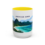 National Park of American Samoa Coffee Mug | Solid Color Block Park Souvenir | 11oz 15oz Accent Mug