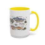 Big Bend National Park Coffee Mug | Texas Desert River Canyon Hiking Gift | Accent Color Ceramic 11oz 15oz