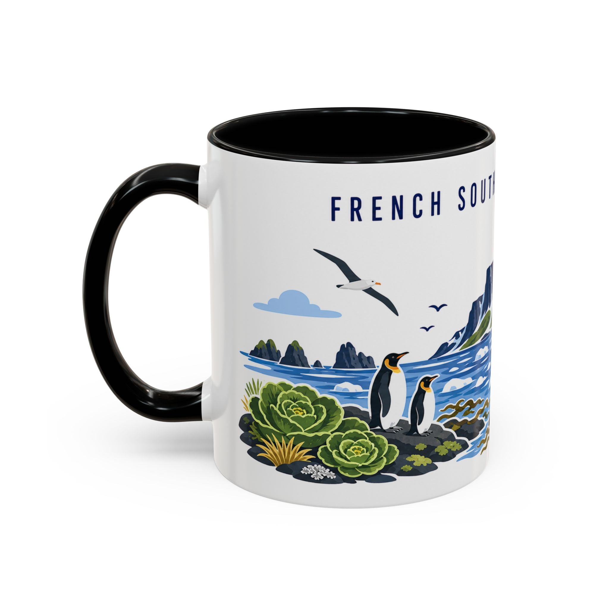 French Southern Territories Coffee Mug | Travel Souvenir Accent Mug | Country Gift Ceramic Cup 11oz 15oz