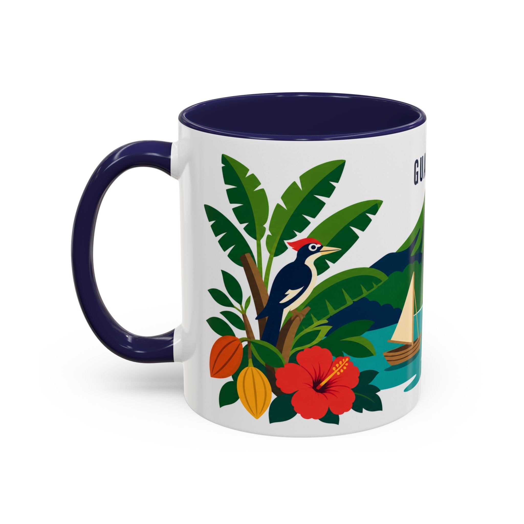 Guadeloupe Coffee Mug | Travel Souvenir Accent Mug | Country Gift Ceramic Cup 11oz 15oz