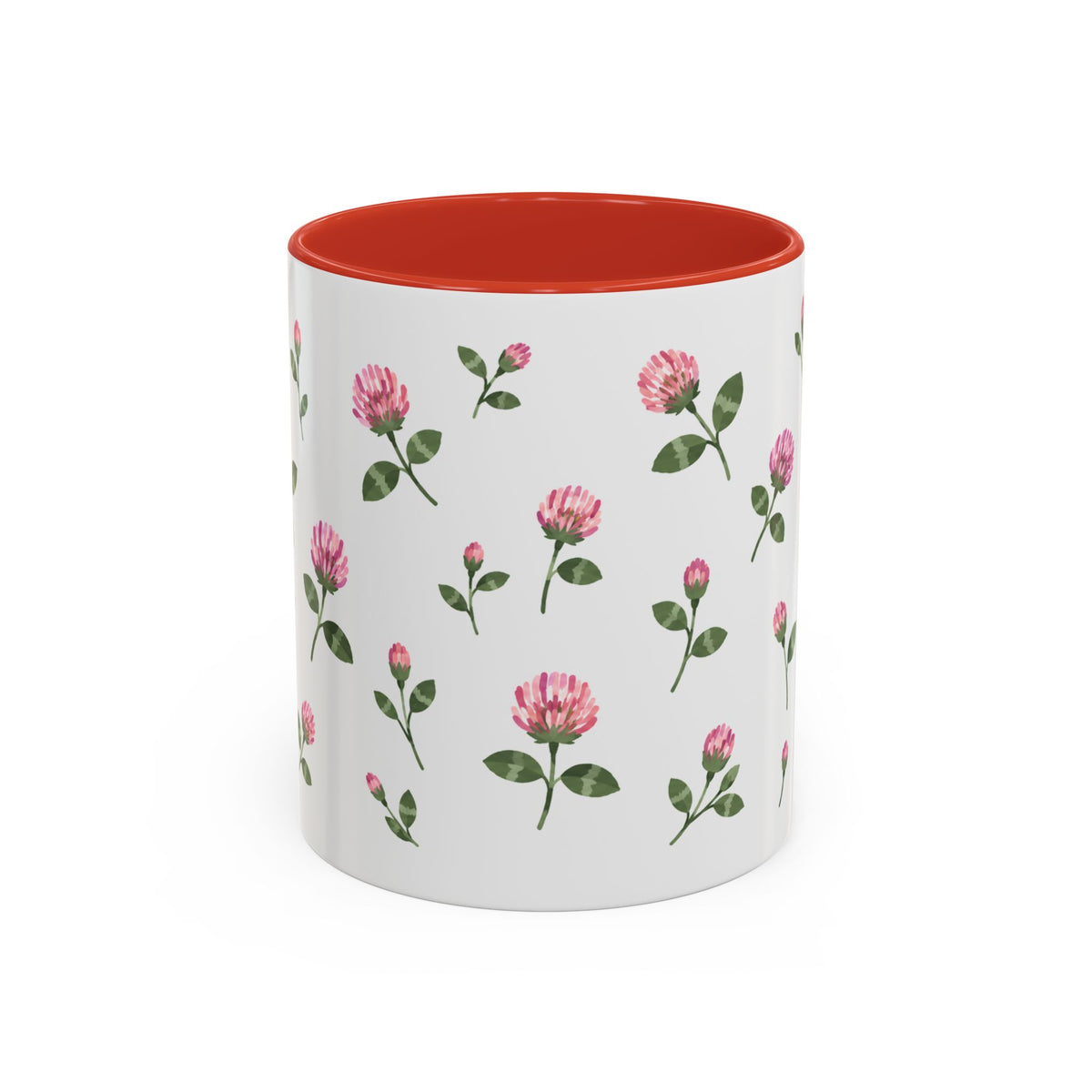 Vermont Red Clover Mug, State Flower Floral Coffee Cup, 11oz Botanical Gift