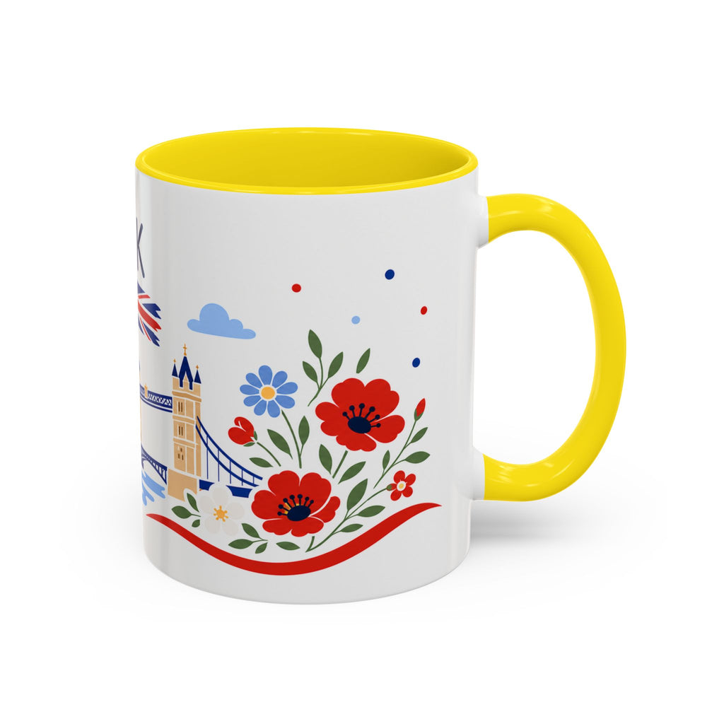 United Kingdom Coffee Mug | Travel Souvenir Accent Mug | Country Gift Ceramic Cup 11oz 15oz