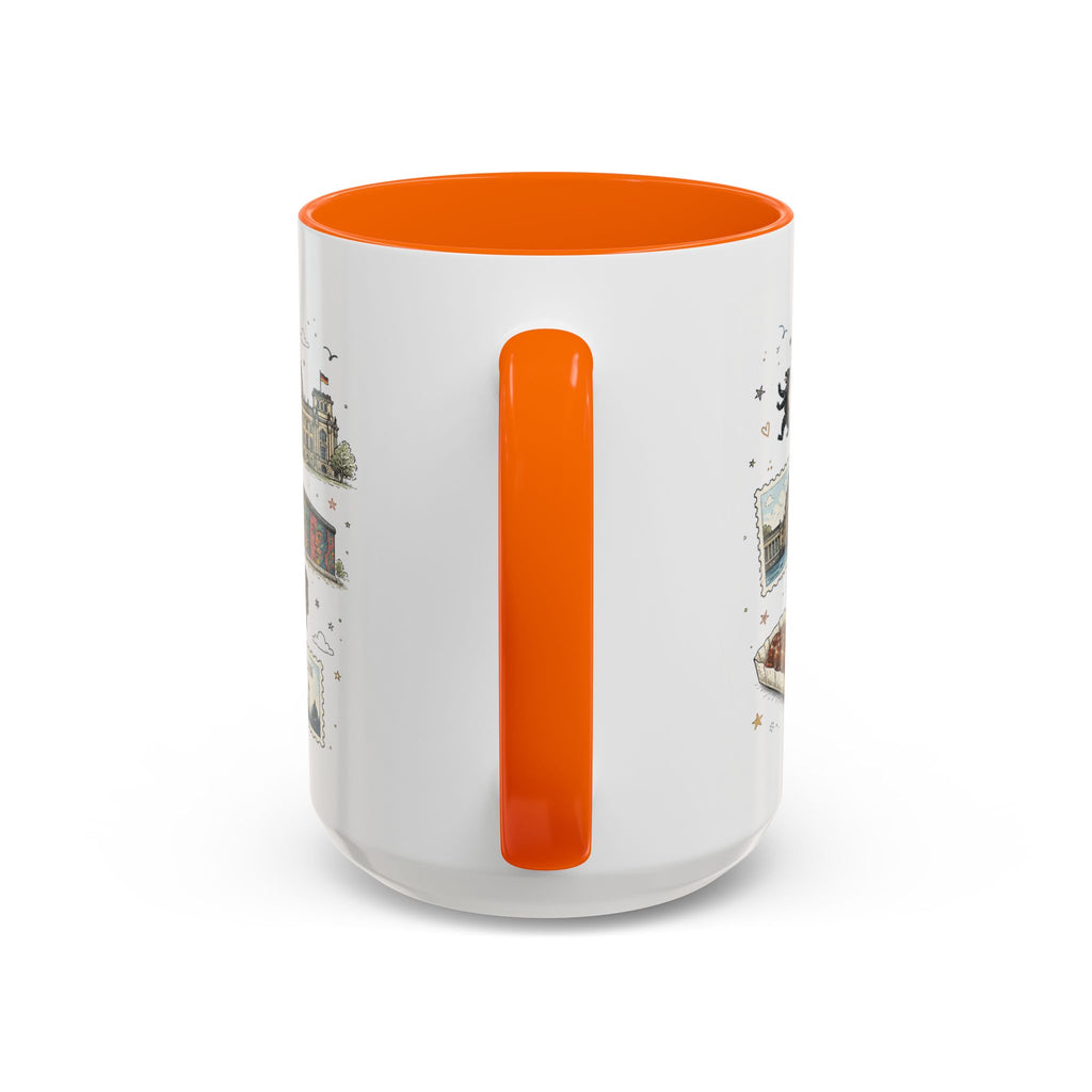 Berlin Coffee Mug | Germany Souvenir Travel Gift | Accent Color Ceramic 11oz 15oz