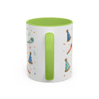New Year Party Mug | Balloon Popper Watercolor Celebration Gift | Accent Cup 11oz 15oz