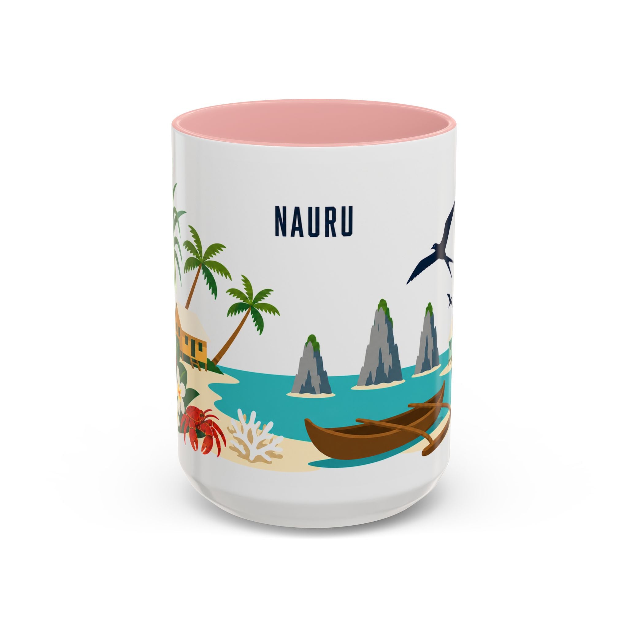 Nauru Coffee Mug | Travel Souvenir Accent Mug | Country Gift Ceramic Cup 11oz 15oz