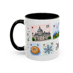 Montreal Coffee Mug | Postage Stamp Collage Mug | Travel Souvenir Accent Cup 11oz 15oz