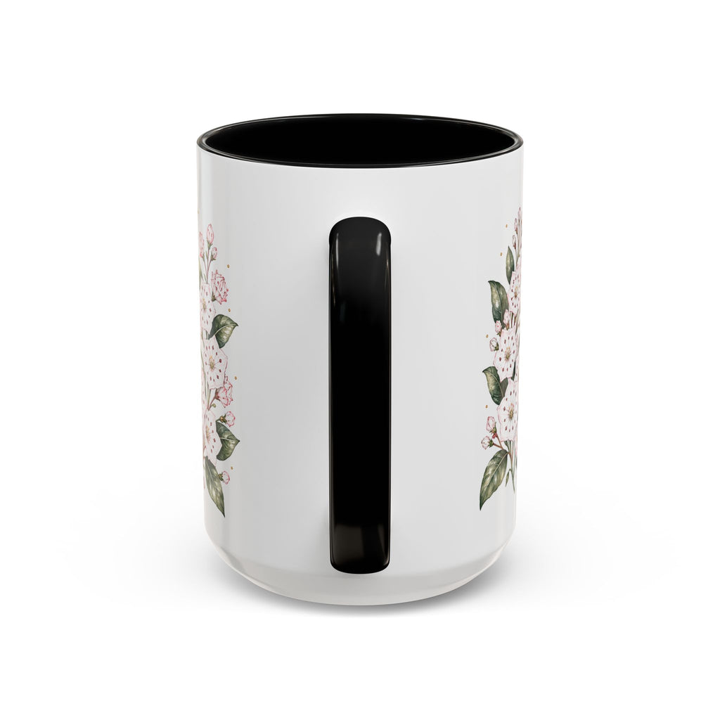 Connecticut State Map Mug | Botanical Accent Coffee Cup (11oz 15oz)