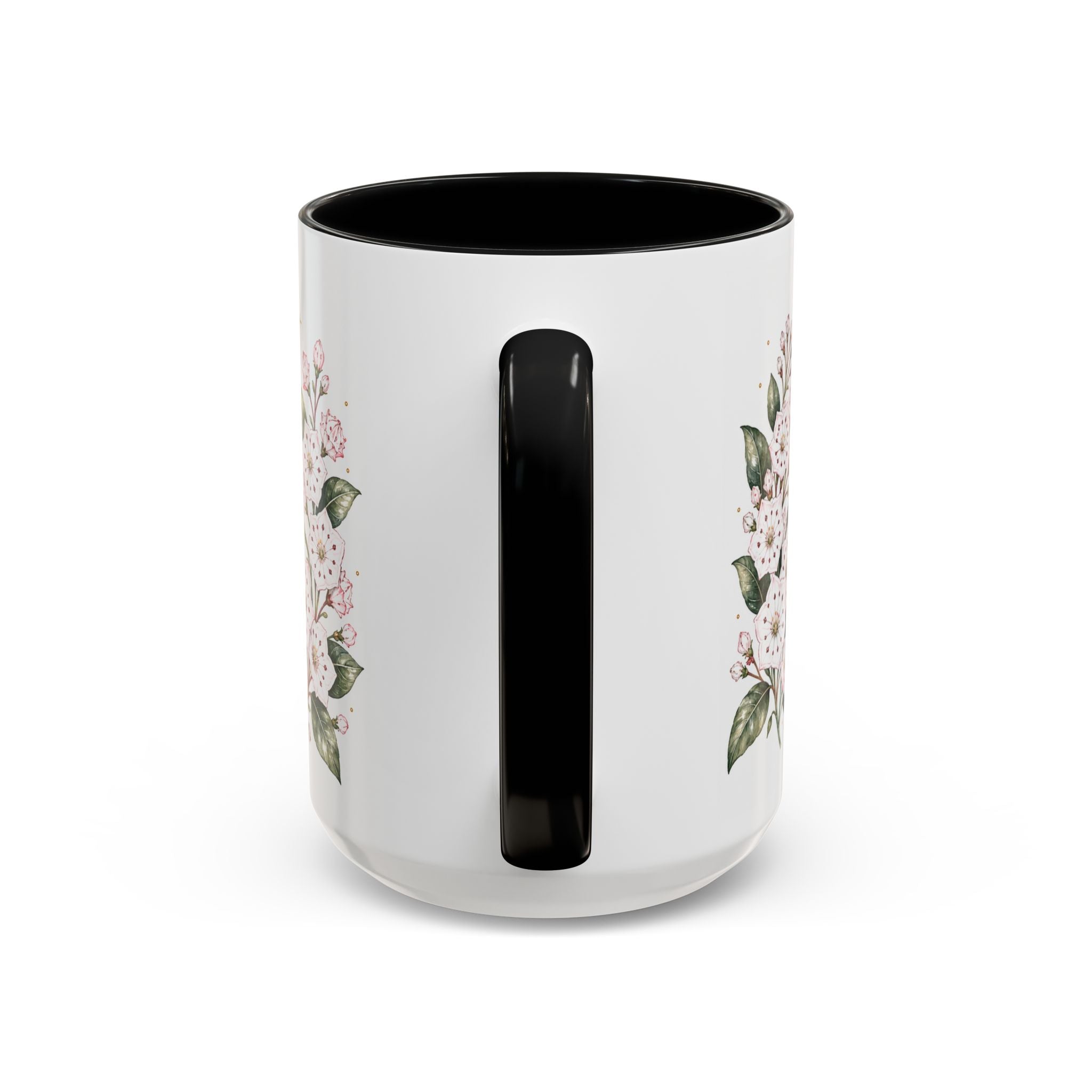 Connecticut State Map Mug | Botanical Accent Coffee Cup (11oz 15oz)