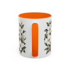 Mississippi State Map Mug | Moving Away, Homesick Gift | Botanical Accent Coffee Cup