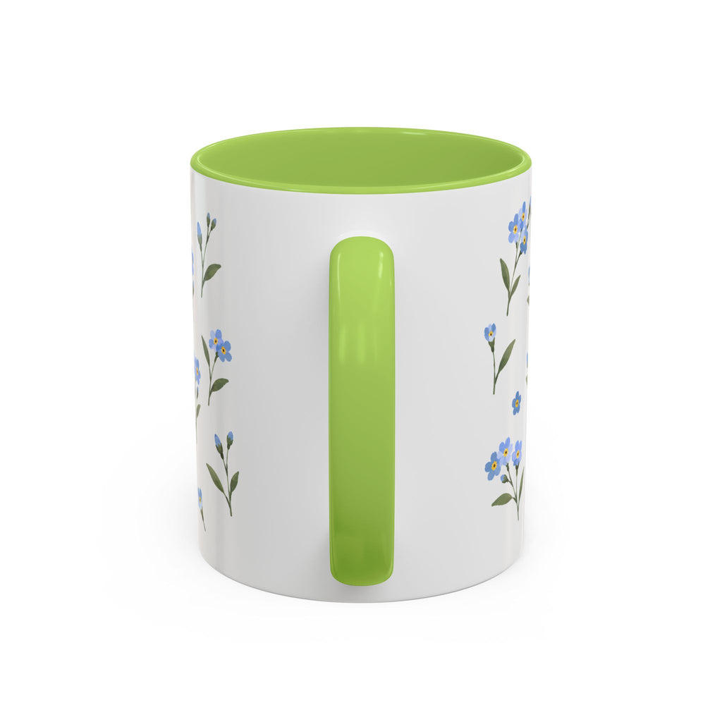 Alaska Forget-me-not Mug, State Flower Floral Coffee Cup, 11oz Botanical Gift