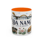 Da Nang Coffee Mug | Vietnam Travel Souvenir | Vintage Illustrated City Gift | 11 oz 15 oz Accent Mug