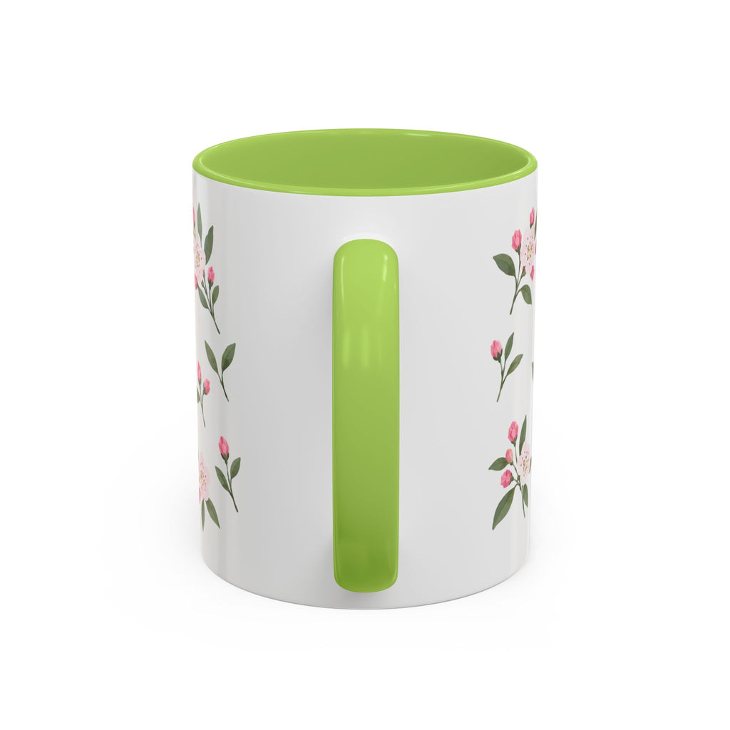 Pennsylvania Mountain Laurel Mug, State Flower Floral Coffee Cup, 11oz Botanical Gift