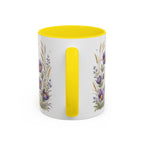 South Dakota State Map Mug | Botanical Accents, Homesick Gift (11oz or 15oz)