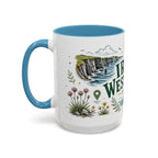 Irish West Coast Coffee Mug | Travel Destination Souvenir Gift | Accent Color Ceramic 11oz 15oz