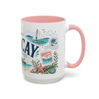 Boracay Coffee Mug | Travel Destination Souvenir Gift | Accent Color Ceramic 11oz 15oz