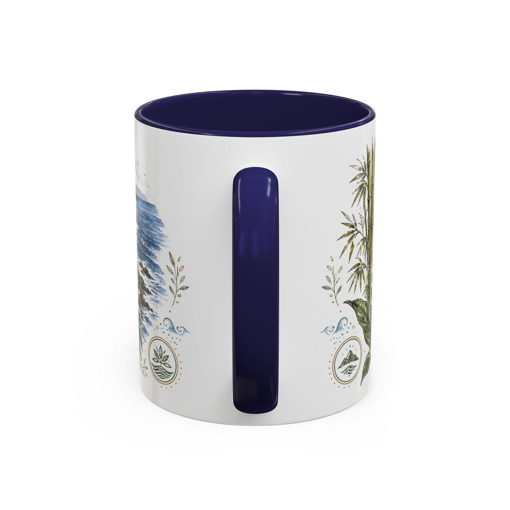 Road to Hana Mug, Maui Travel Souvenir, Bucket List Gift, Accent Ceramic Coffee Mug 11oz 15oz