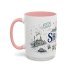 Shanghai Coffee Mug | China Souvenir Travel Gift | Accent Color Ceramic 11oz 15oz