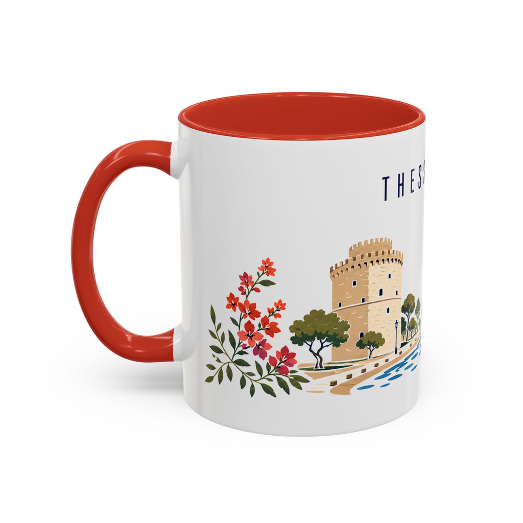 Thessaloniki Coffee Mug | Greece Travel Souvenir | Porcelain Decal City Gift | 11oz 15oz Accent Mug