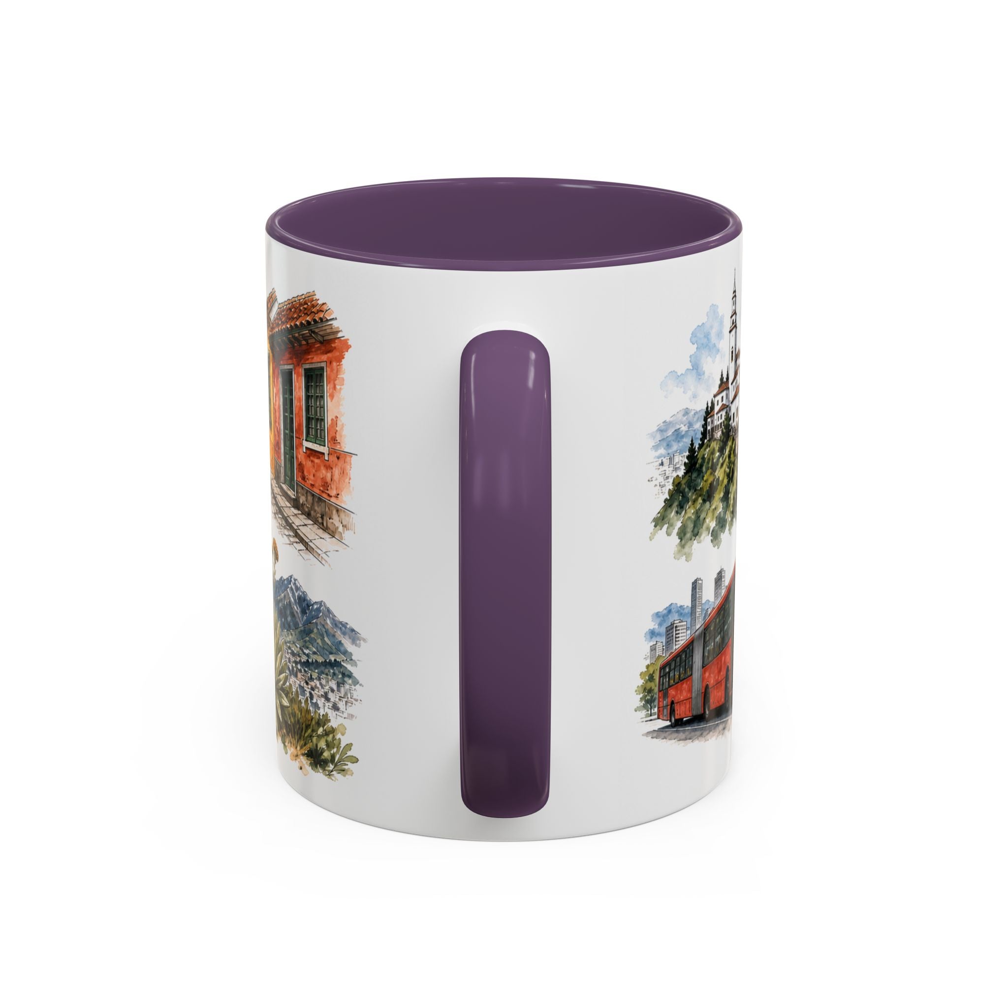 Bogota Coffee Mug | Colombia Travel Souvenir | Vintage Illustrated City Gift | 11 oz 15 oz Accent Mug