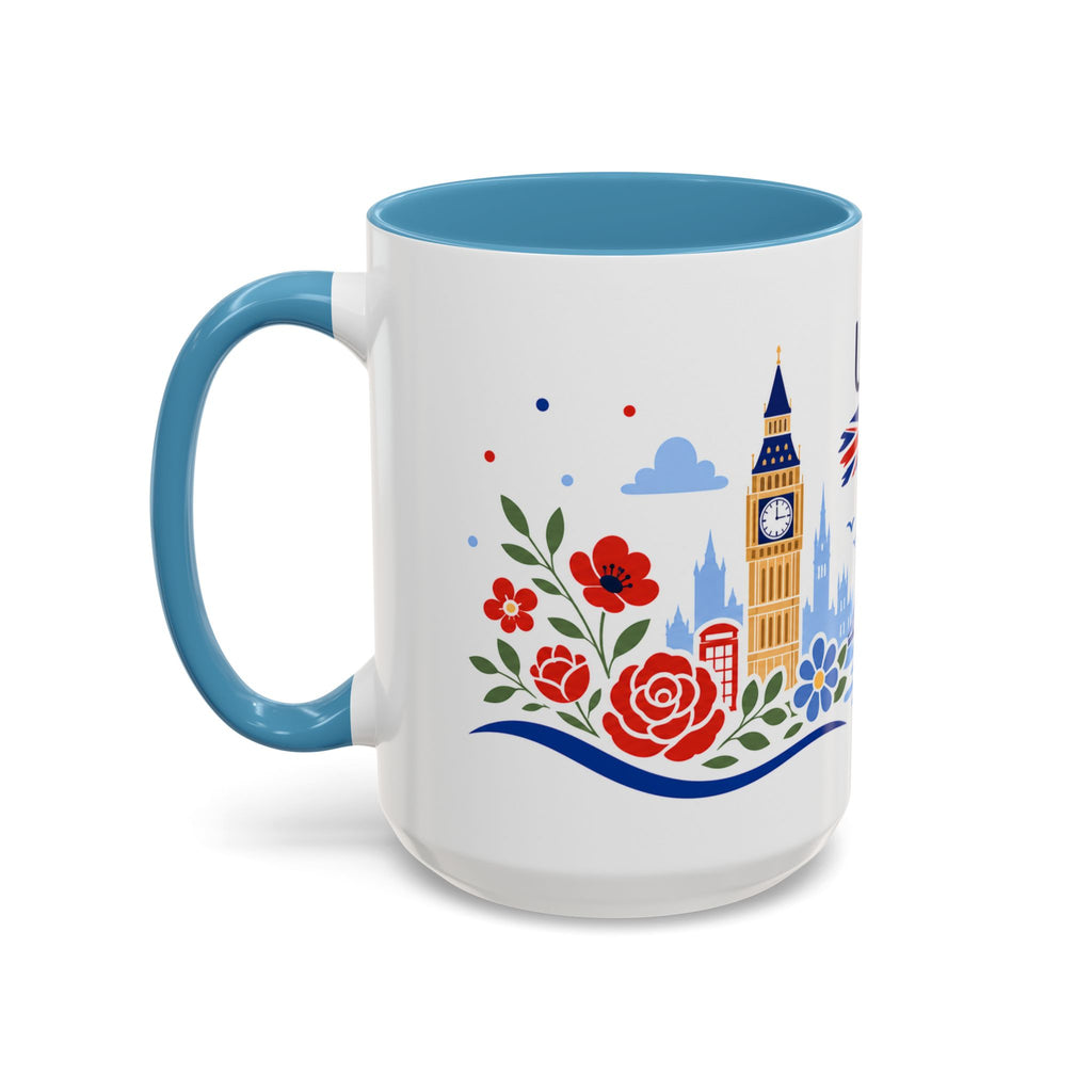 United Kingdom Coffee Mug | Travel Souvenir Accent Mug | Country Gift Ceramic Cup 11oz 15oz