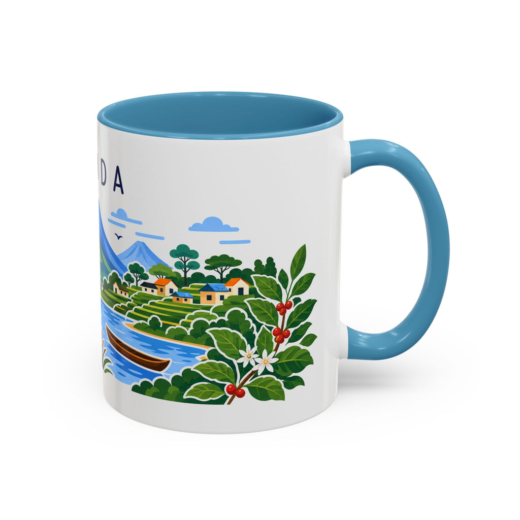Rwanda Coffee Mug | Travel Souvenir Accent Mug | Country Gift Ceramic Cup 11oz 15oz