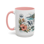 Na Pali Coast Mug, Hawaii Travel Souvenir, Bucket List Gift, Accent Ceramic Coffee Mug 11oz 15oz