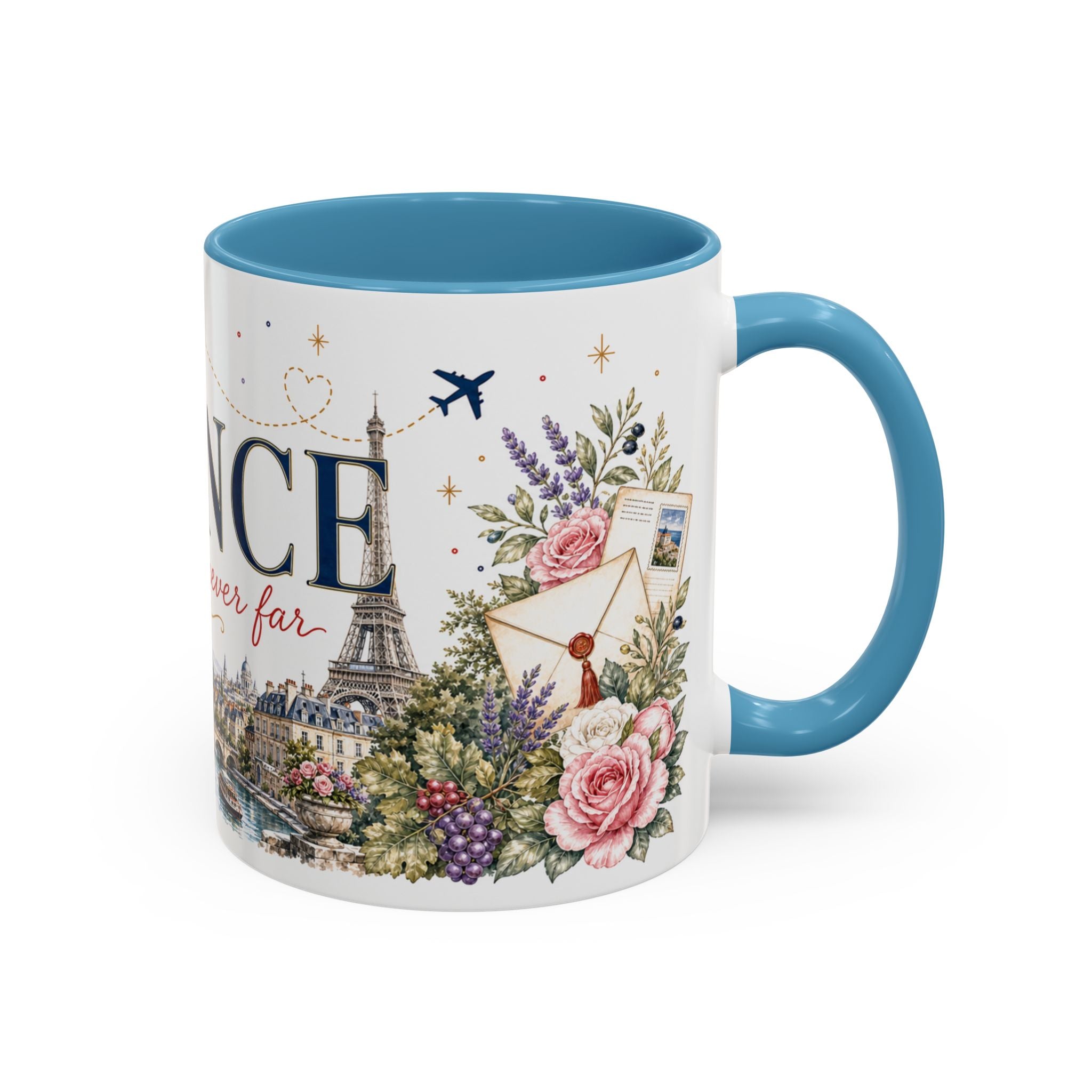 France Home Country Mug | Moving Away Gift | Long Distance Friendship | 11 oz 15 oz Accent Mug