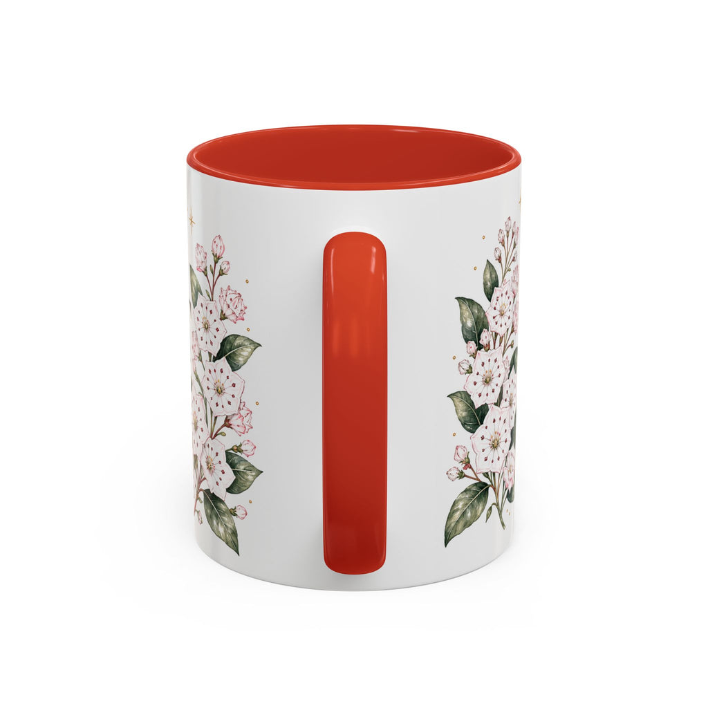 Connecticut State Map Mug | Botanical Accent Coffee Cup (11oz 15oz)