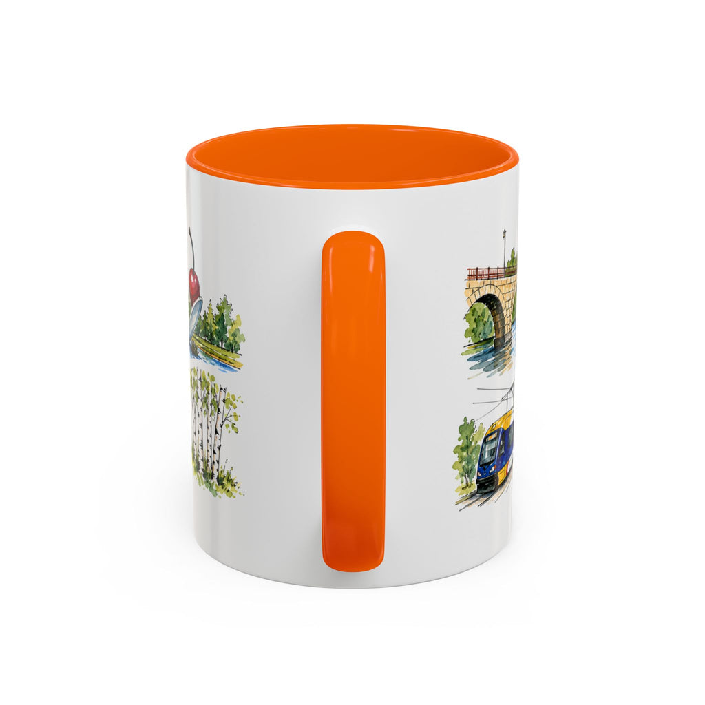 Minneapolis Illustrated Travel Mug | City Souvenir Accent Coffee Mug | 11oz 15oz Ceramic Cup