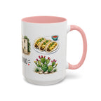 San Antonio Illustrated Travel Mug | City Souvenir Accent Coffee Mug | 11oz 15oz Ceramic Cup