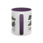 Kenai Fjords National Park Coffee Mug | Alaska Coastal Wildlife Hiking Gift | Accent Color Ceramic 11oz 15oz