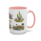 Phoenix Illustrated Travel Mug | City Souvenir Accent Coffee Mug | 11oz 15oz Ceramic Cup