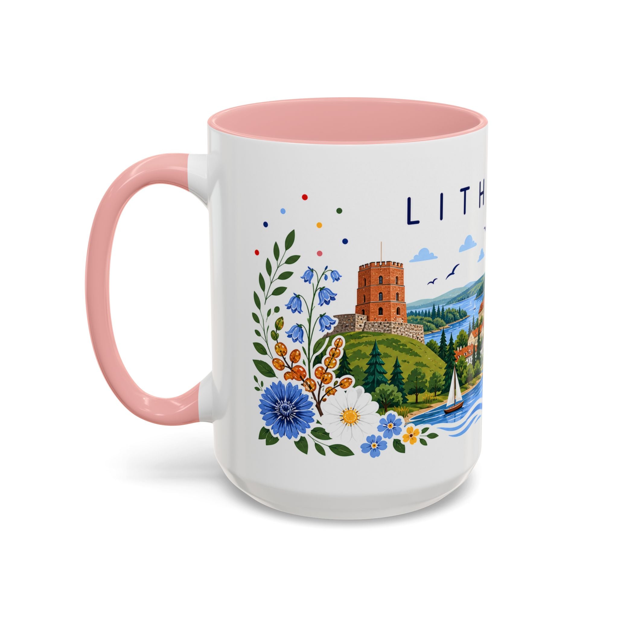 Lithuania Coffee Mug | Travel Souvenir Accent Mug | Place Gift Ceramic Cup 11oz 15oz