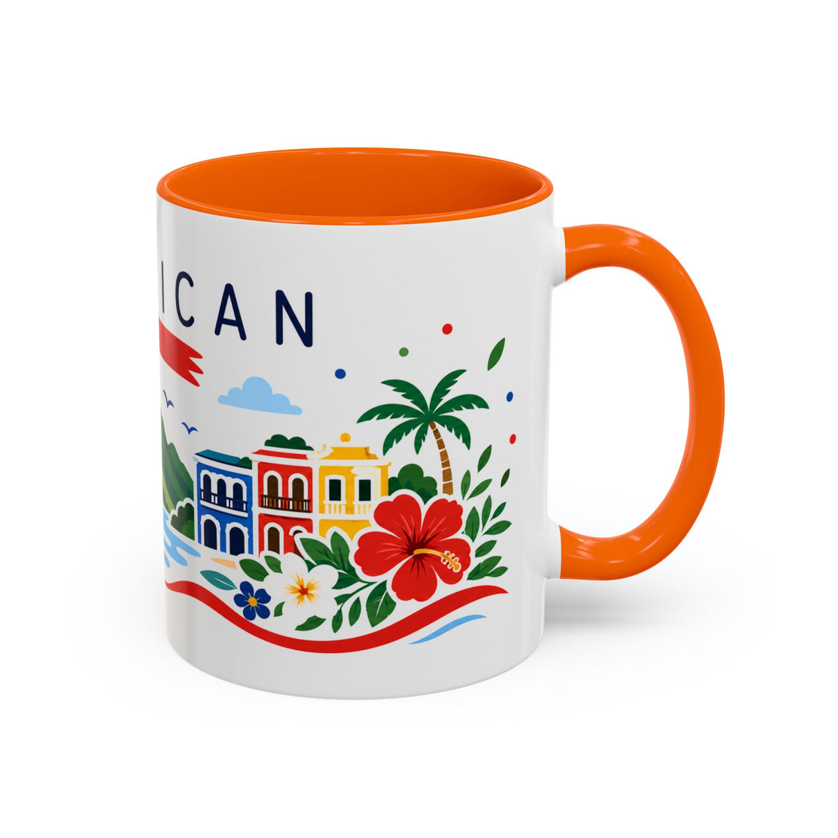 Dominican Republic Coffee Mug | Travel Souvenir Accent Mug | Country Gift Ceramic Cup 11oz 15oz